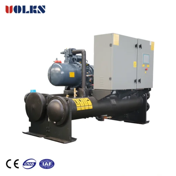 High Accuracy Water Cooled Screw Chiller Air Conditioner Unit Explosion Proof Industrial Heat Pumps for Food Chemical Industries