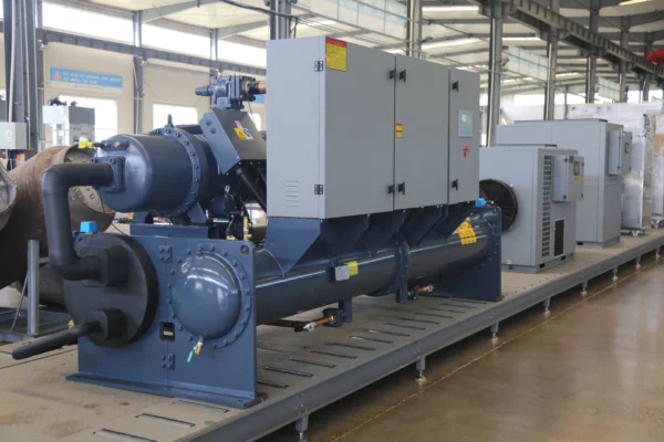 High Accuracy Water Cooled Screw Chiller Air Conditioner Unit Explosion Proof Industrial Heat Pumps for Food Chemical Industries
